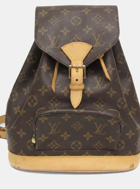 Louis Vuitton Montsouris MM Brown Monogram Canvas Backpack Bag