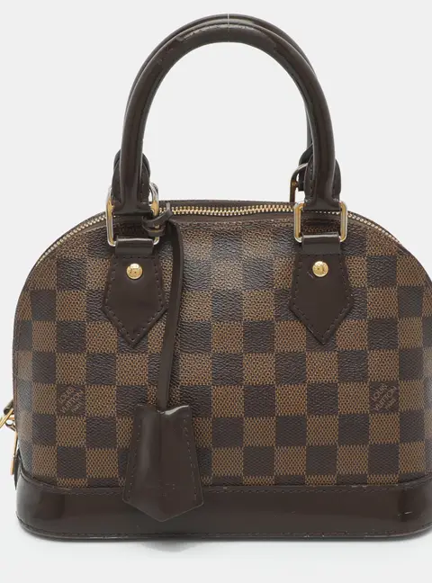 Louis Vuitton Alma BB Damier Ebene Canvas Bag