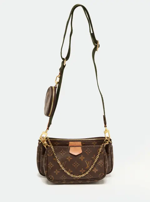 Louis Vuitton Multi-Pochette Accessories Khaki Monogram Canvas Bag