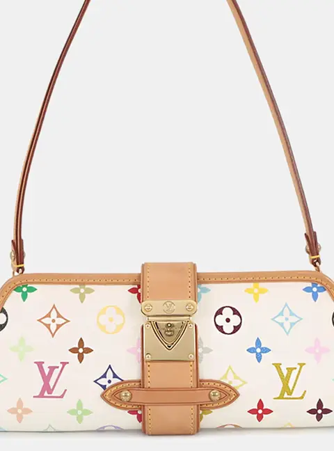 Louis Vuitton Shirley White Monogram Multicolor Canvas Shoulder Bag