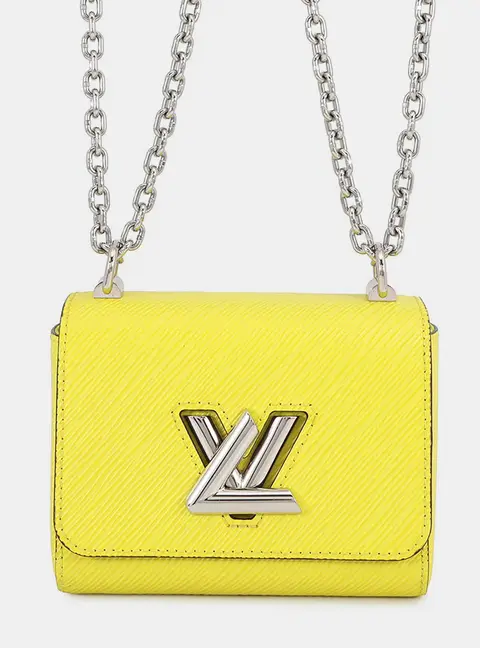 Louis Vuitton Twist Mini Vert Acid Epi Leather Crossbody Bag