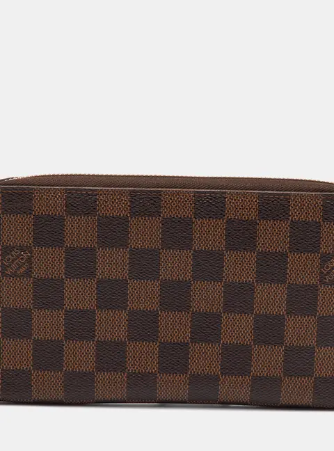 Louis Vuitton Damier Ebene Canvas Zippy Organizer Wallet