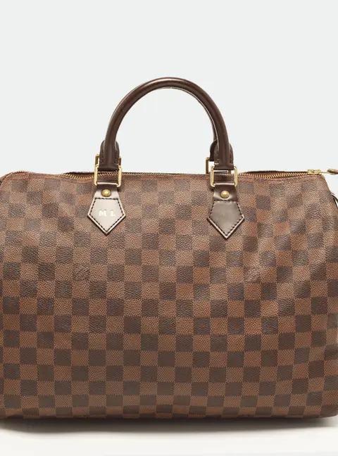 Louis Vuitton Speedy 35 Damier Ebene Canvas Bag