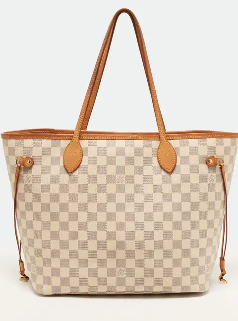 Louis Vuitton Neverfull MM Damier Azur Canvas Bag