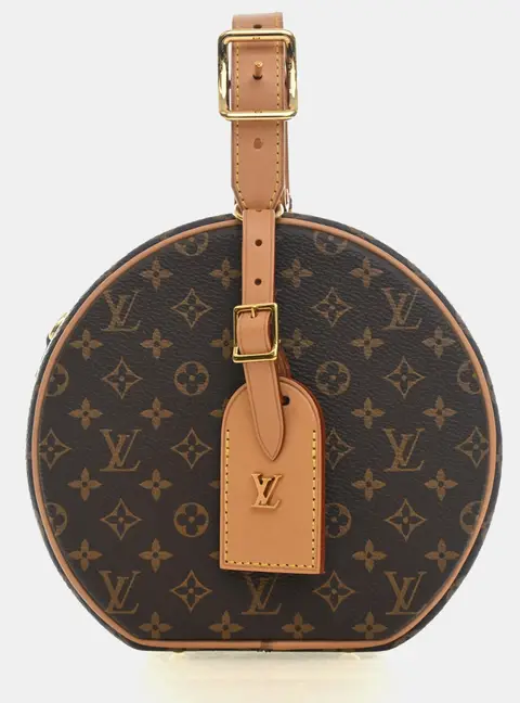 Louis Vuitton Petite Boite Chapeau Brown Monogram Canvas Top Handle Bag