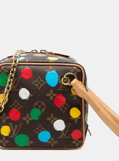 Louis Vuitton Yayoi Kusama Monogram Painted Dots Square Monogram Canvas Crossbody Bag
