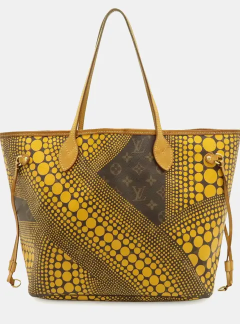 Louis Vuitton Monogram Waves Neverfull MM Jaune Yellow Monogram Canvas Tote Bag