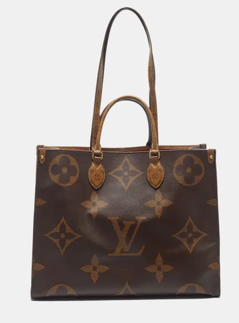 Louis Vuitton Onthego GM Monogram Giant Reverse Canvas Tote