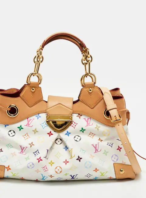 Louis Vuitton Ursula White Multicolore Monogram Canvas Bag