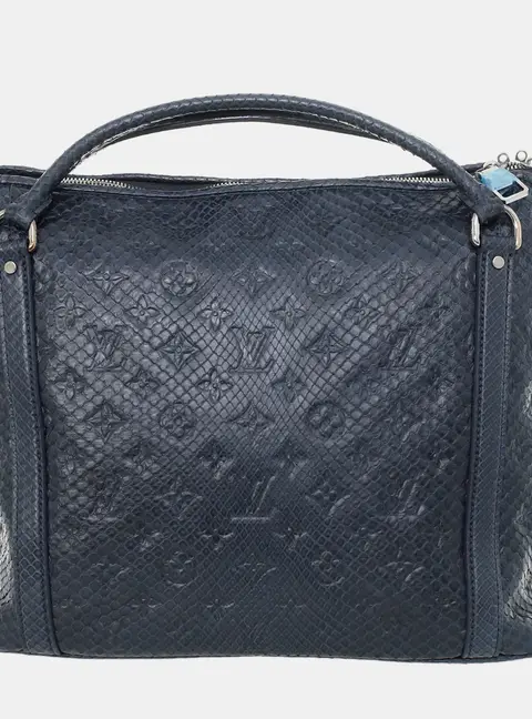 Louis Vuitton Ixia PM Navy Python Leather Shoulder Bag