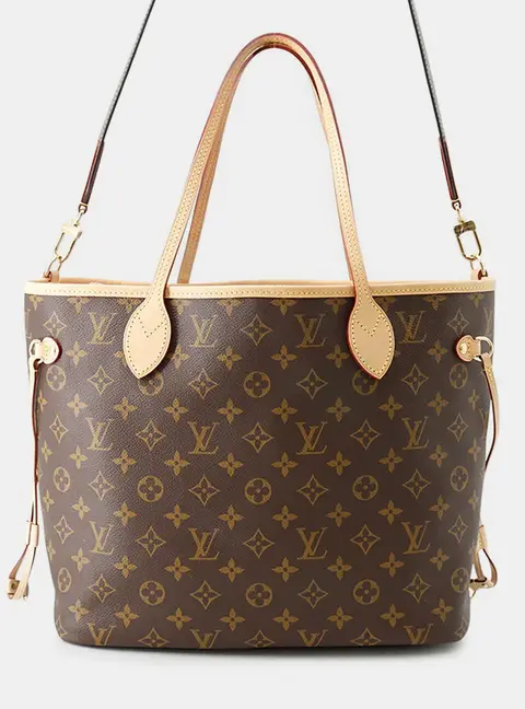 Louis Vuitton Neverfull MM Brown Monogram Canvas Shoulder Bag