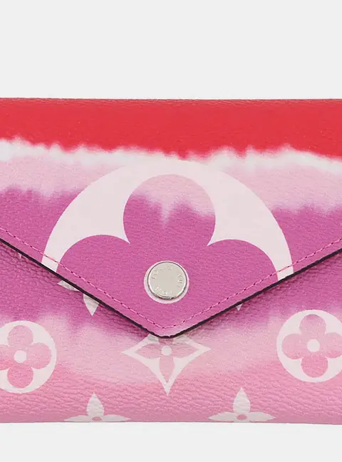 Louis Vuitton Portefeuille Victorine Rouge Monogram Canvas Wallet Bag
