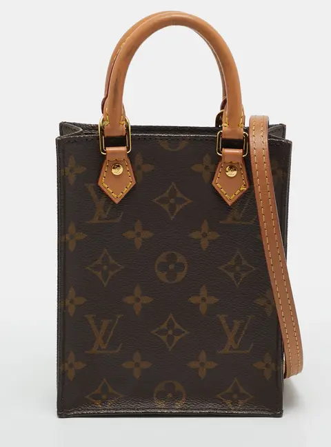 Louis Vuitton Sac Plat Petit Monogram Canvas Bag