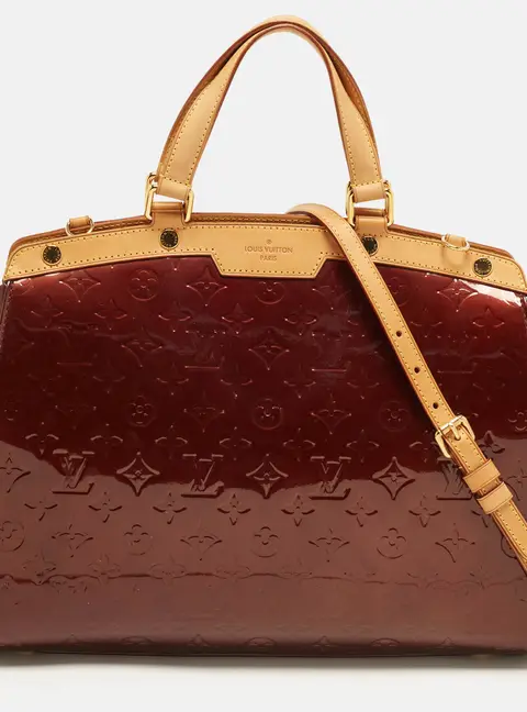 Louis Vuitton Brea GM Rouge Fauviste Monogram Vernis Bag