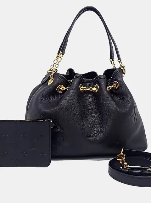 Louis Vuitton Maida Hobo Noir Monogram Empreinte Leather Hobo Bag