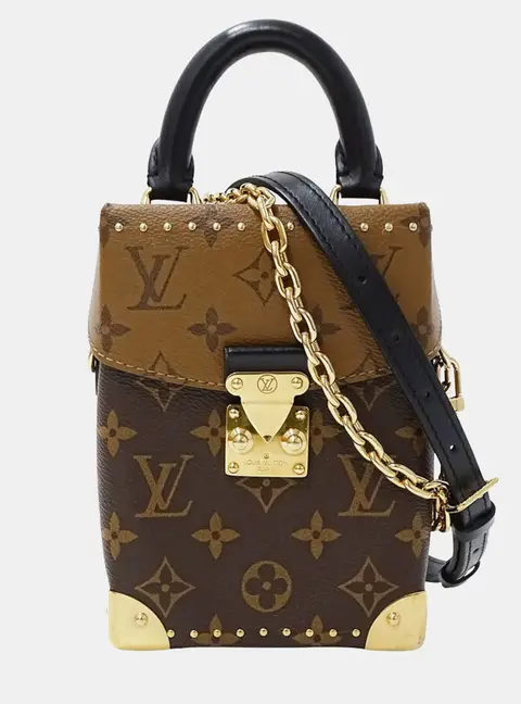 Louis Vuitton Camera Box Brown Monogram Reverse Canvas Top Handle Bag