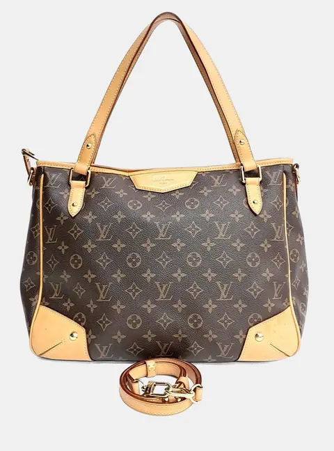 Louis Vuitton Estrella MM Brown Monogram Canvas Vachetta Leather Shoulder Bag