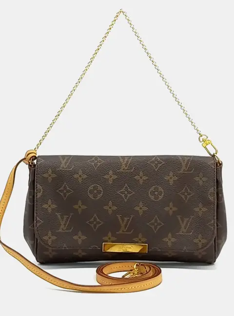 Louis Vuitton Favorite MM Brown Monogram Canvas Crossbody Bag