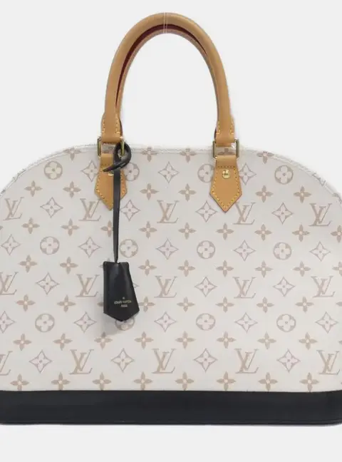 Louis Vuitton Monogram Dune Alma GM Beige Monogram Canvas Top Handle Bag