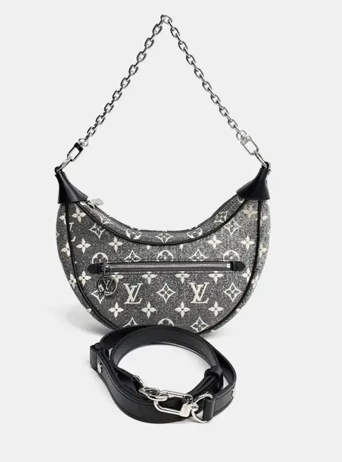 Louis Vuitton Loop PM Black Monogram Denim Canvas Shoulder Bag