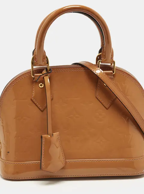 Louis Vuitton Alma BB Noisette Monogram Vernis Bag