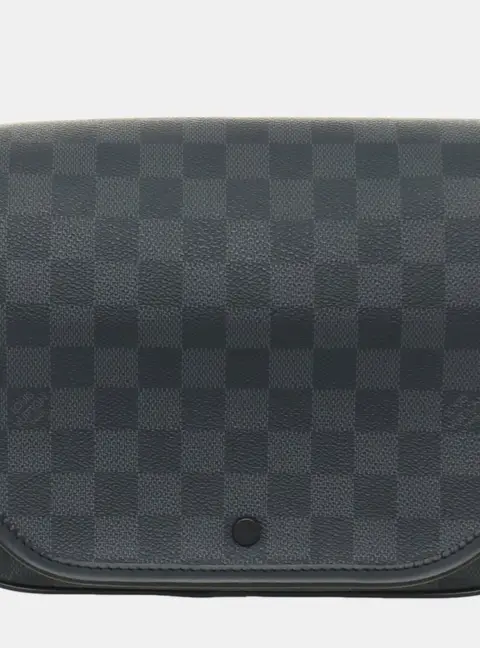 Louis Vuitton Hanging Toiletry Kit PM Damier Graphite Canvas Pouch Bag