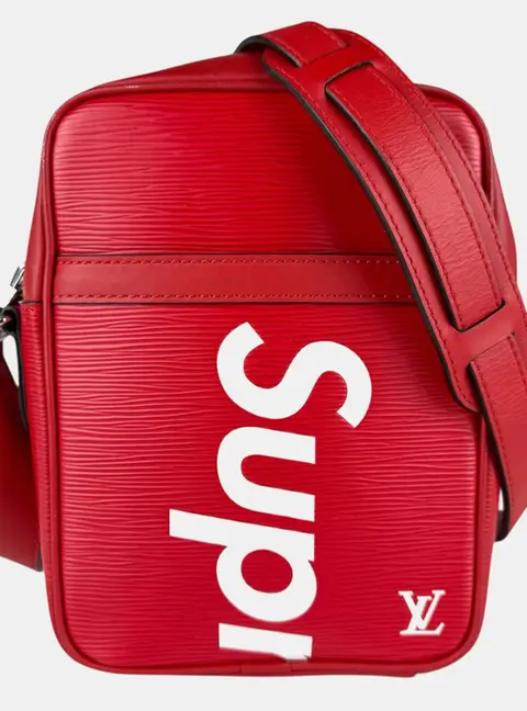 Louis Vuitton Supreme Danube PM Red Epi Leather Shoulder Bag