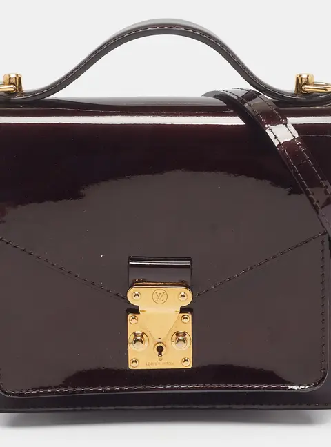 Louis Vuitton Monceau BB Amarante Vernis Bag