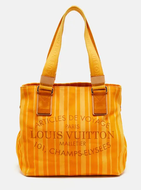 Louis Vuitton Jaune Safran Plein Soleil Cabas Beach Bag