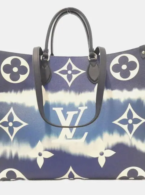 Louis Vuitton Escale OnTheGo GM Blue Monogram Canvas Shoulder Bag