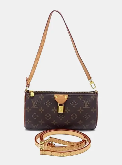 Louis Vuitton Pochette Kirigami PM Brown Monogram Canvas Crossbody Bag