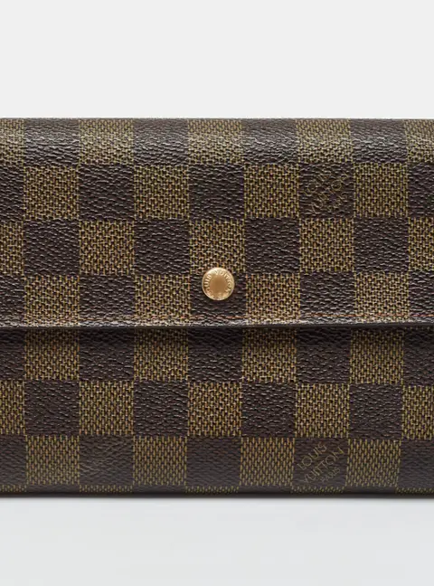 Louis Vuitton Porte-Tresor Etui Papiers Damier Ebene Canvas Wallet