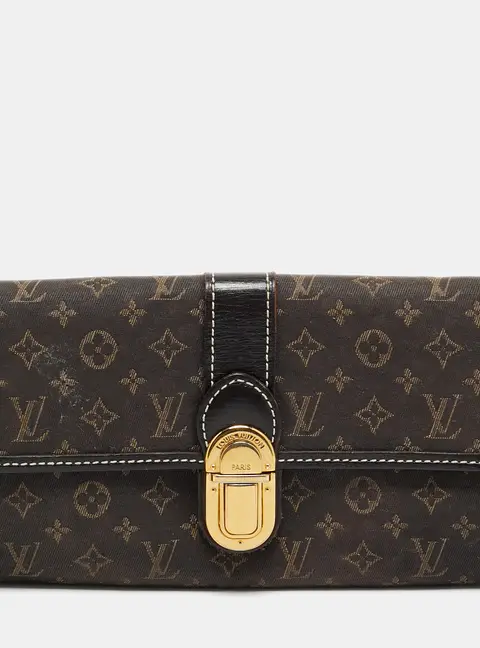 Louis Vuitton Sarah Fusain Monogram Idylle Canvas Wallet