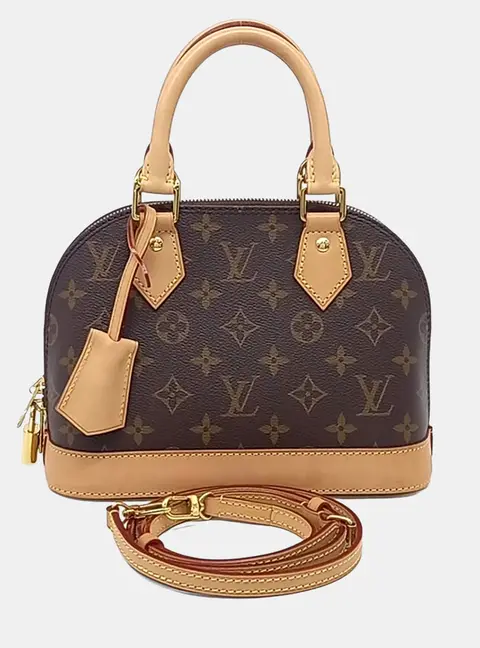 Louis Vuitton Alma BB Brown Monogram Canvas Top Handle Bag