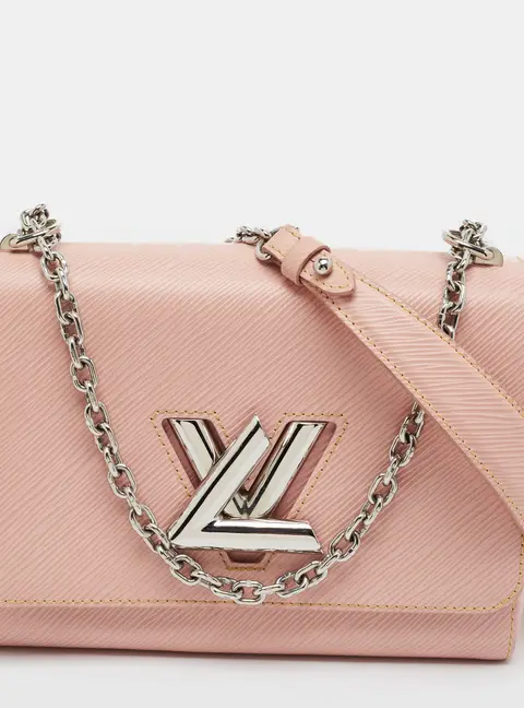 Louis Vuitton Twist Chain MM Rose Ballerine Epi Leather Bag