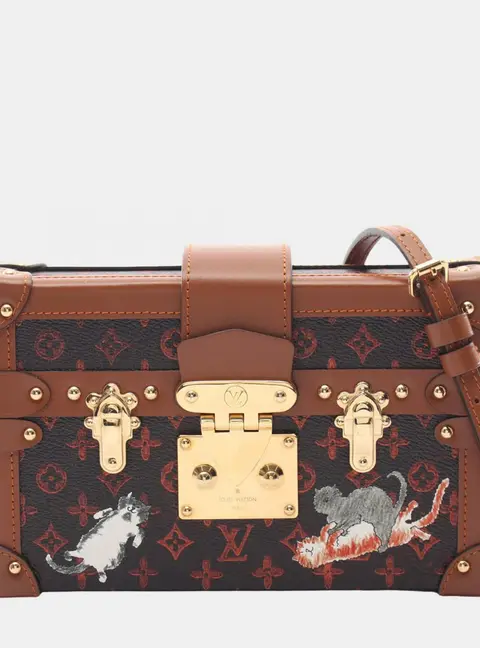 Louis Vuitton Grace Coddington Catogram Transformed Monogram Canvas Shoulder Trunk Bag