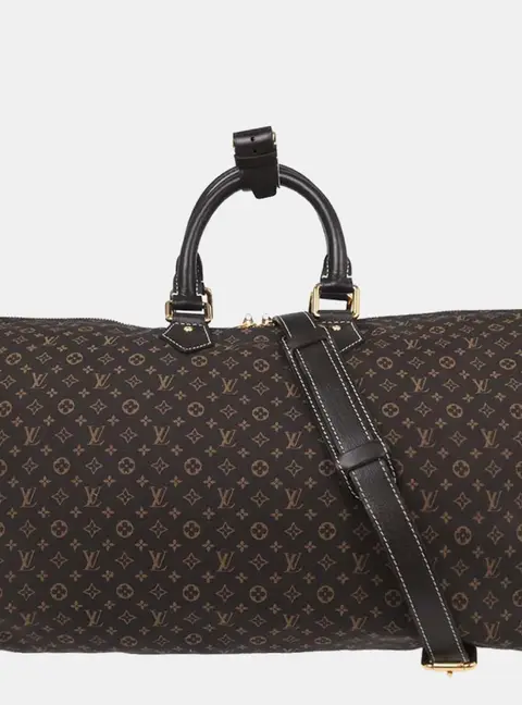 Louis Vuitton Speedy Voyage 45 Fusain Brown Monogram Idylle Canvas Travel Bag