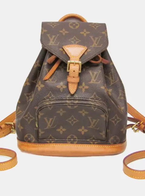Louis Vuitton Mini Monsuri Brown Monogram Canvas Backpack Bag