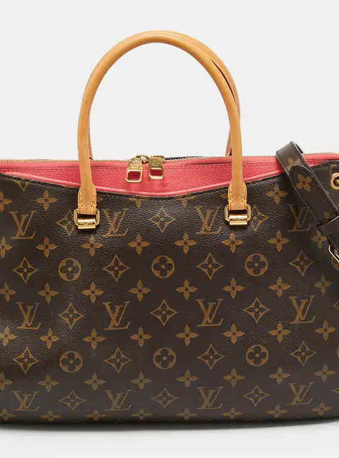 Louis Vuitton Pallas MM Pink Monogram Canvas Bag