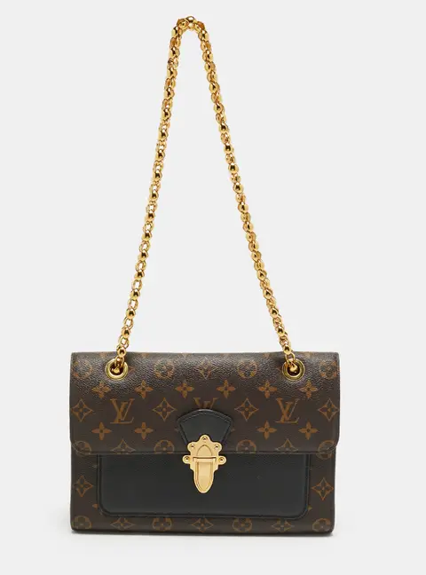 Louis Vuitton Victoire Black Monogram Canvas Bag