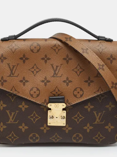 Louis Vuitton Pochette M&eacute;tis Monogram Reverse Canvas Bag