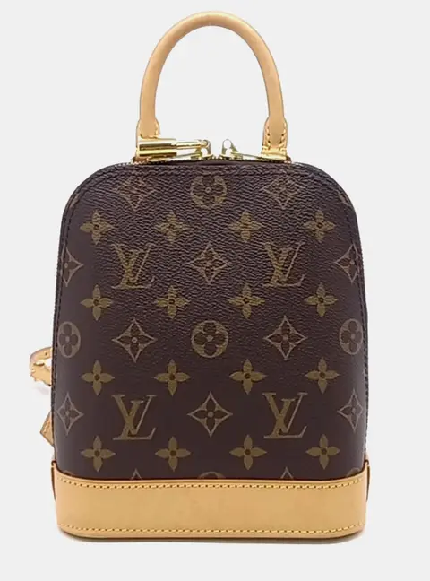 Louis Vuitton Alma Backpack Monogram Canvas Brown Monogram Canvas Mini Backpack Bag