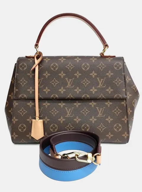 Louis Vuitton Cluny MM Brown Monogram Canvas Shoulder Bag