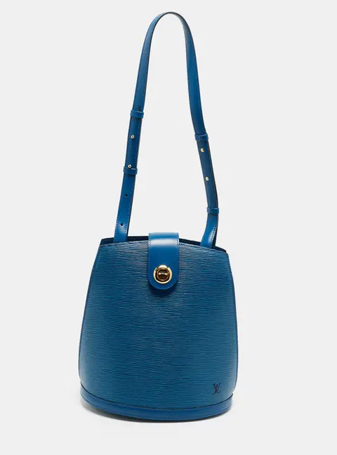 Louis Vuitton Cluny Toledo Blue Epi Leather Bag