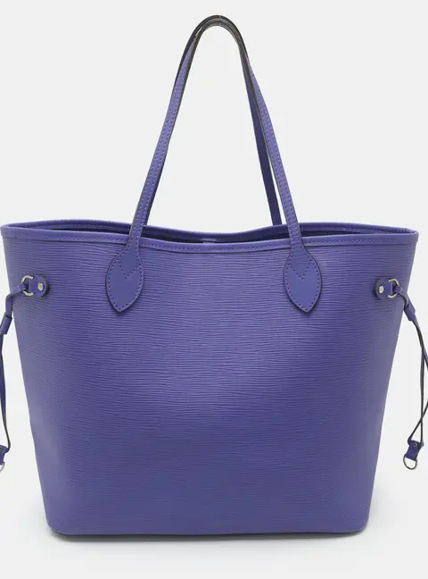 Louis Vuitton Neverfull MM Purple Epi Leather Tote