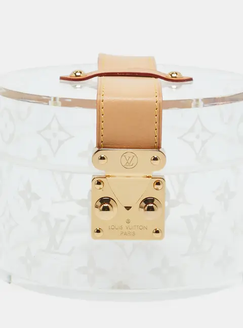 Louis Vuitton Box Scott Transparent Leather and Plexiglass Clutch