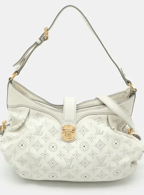 Louis Vuitton XS White Mahina Leather Crossbody Bag