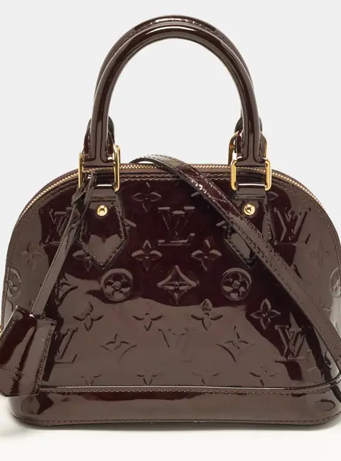 Louis Vuitton Alma BB Amarante Monogram Vernis Bag