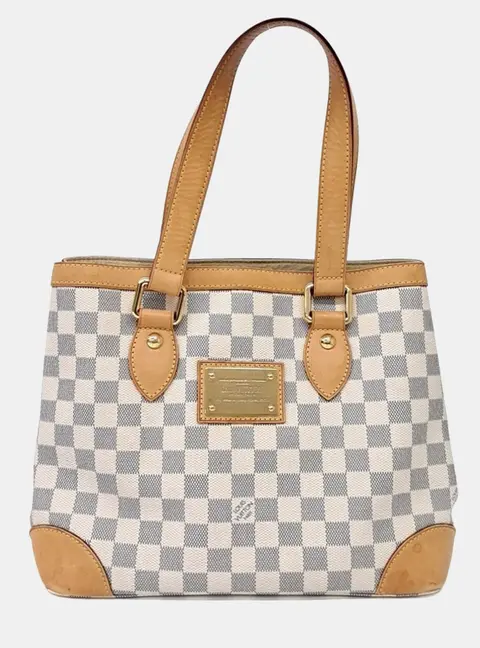 Louis Vuitton Beige/White Canvas Azur Hampstead PM