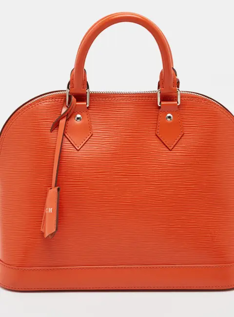 Louis Vuitton Alma PM Orange Epi Leather Bag